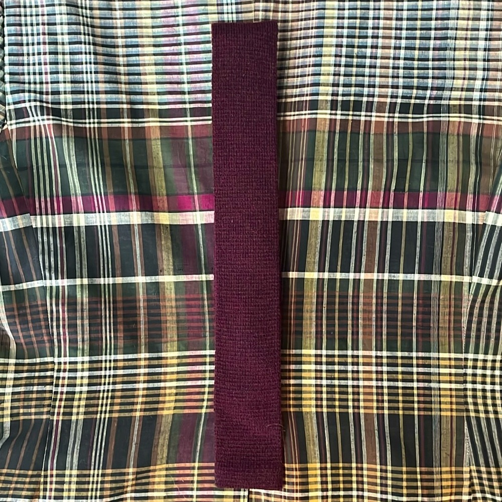 Burgundy Suitsupply Wool Kit Tie
